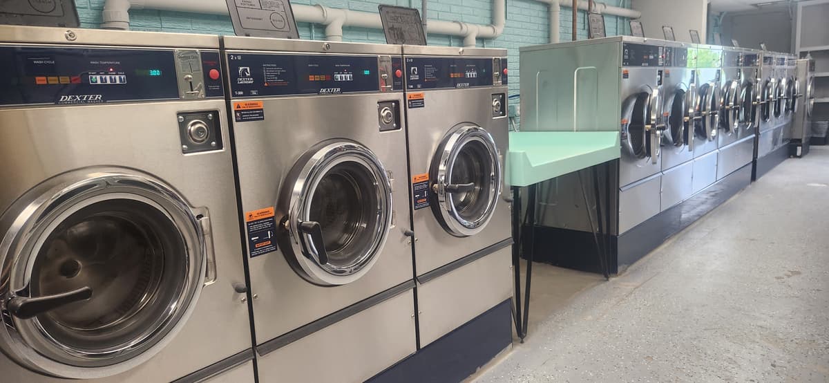 Laundromat interior
